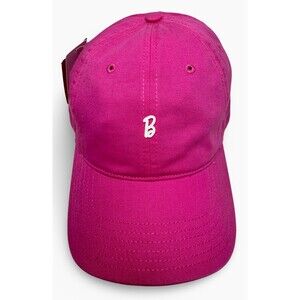 Barbie Collection B-Letter MINISO Baseball Cap Pink Womens Buckle Adjustable New